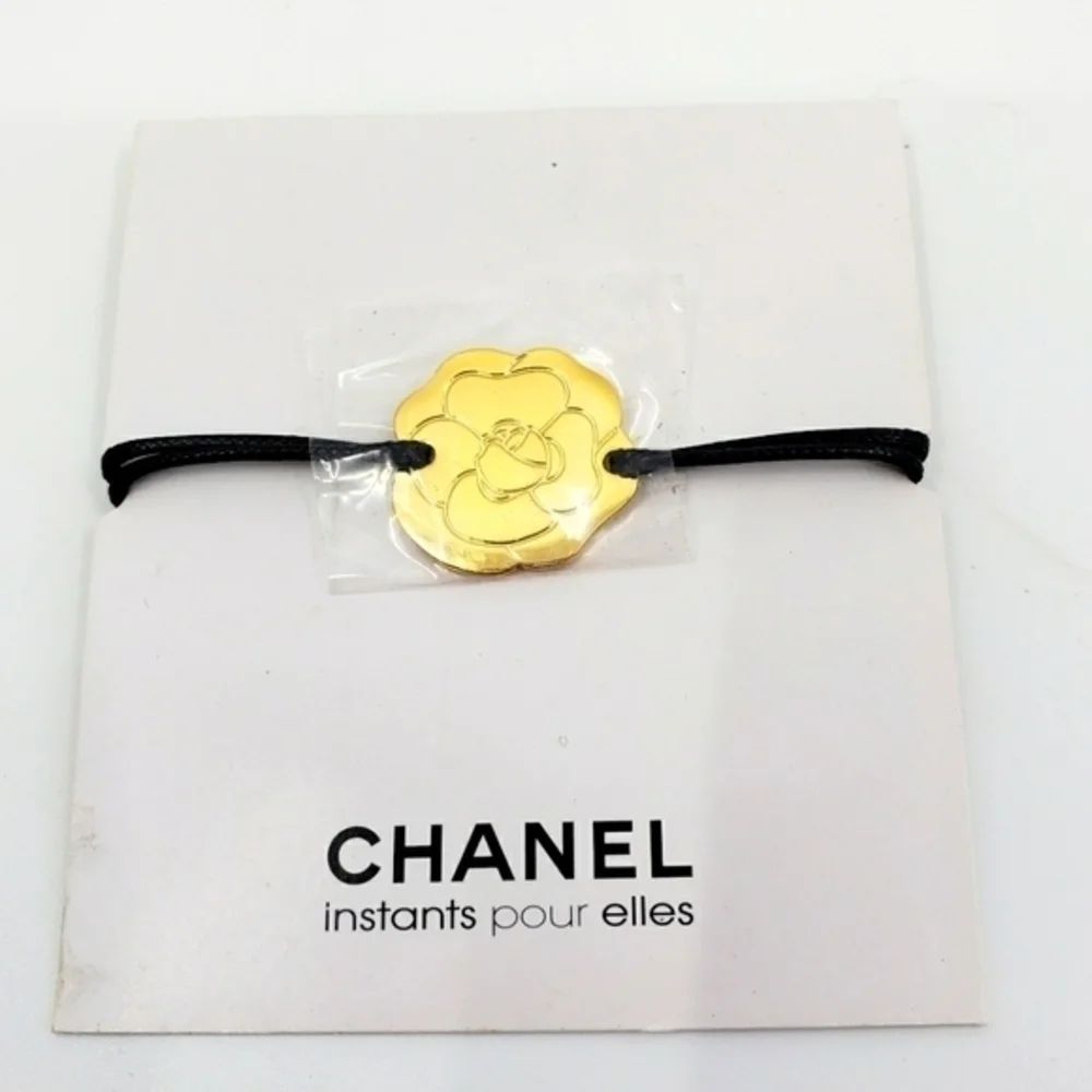 NWOT Chanel Gold plated Camelia Bracelet